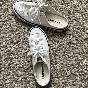 Converse White Low-Top Slip-On Sneakers